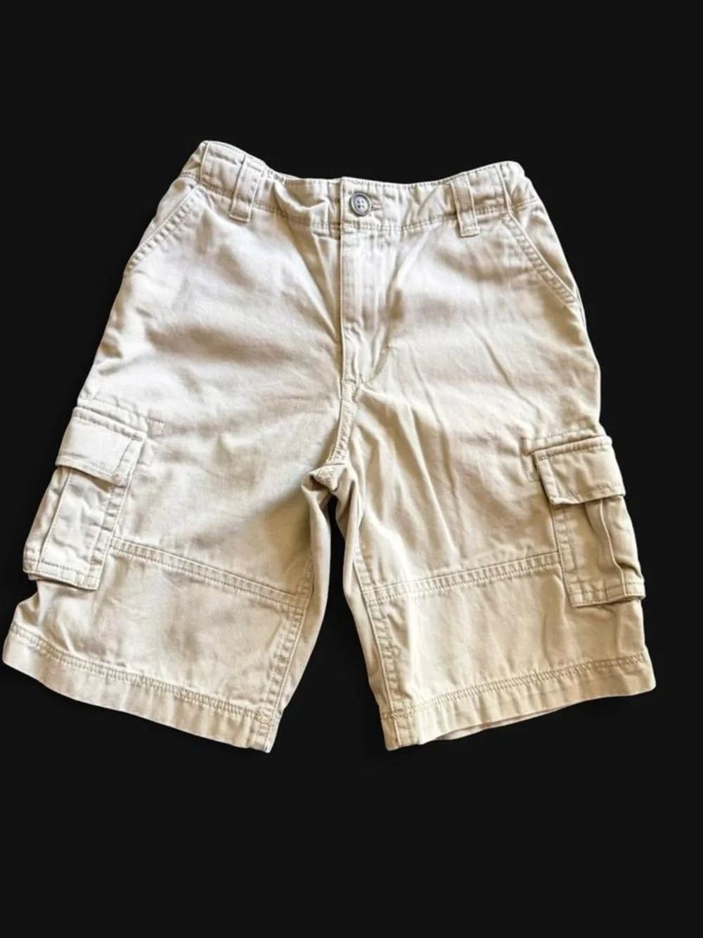 Carter’s Khaki Cargo Shorts Boys Size 6 Tan EUC